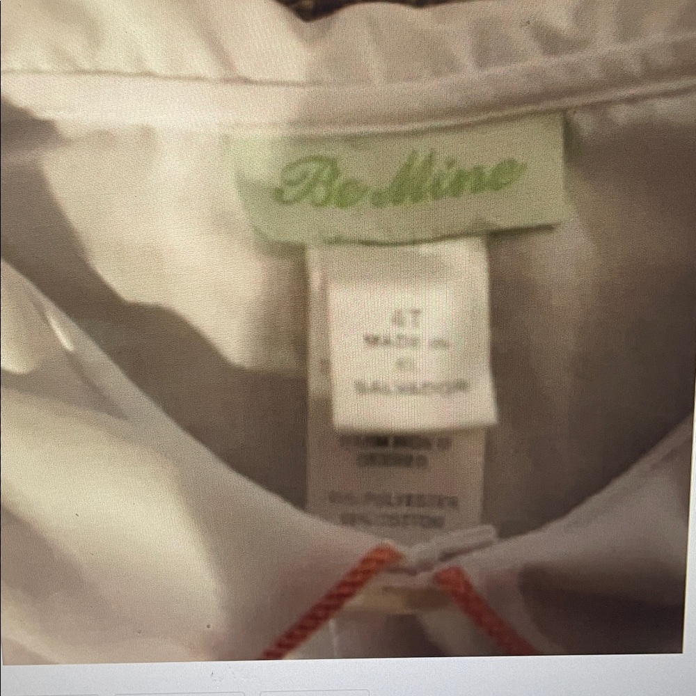Be Mine white button down shirt 4T - Picture 4 of 4